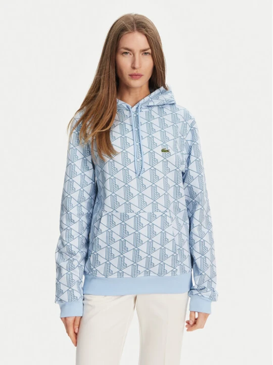 Zdjęcie produktu Lacoste Bluza SH2855 Błękitny Classic Fit Niebieski jasny