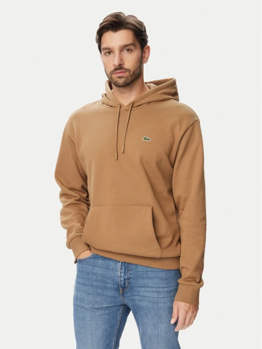 Zdjęcie produktu Lacoste Bluza SH8863 Brązowy jasny Relaxed Fit