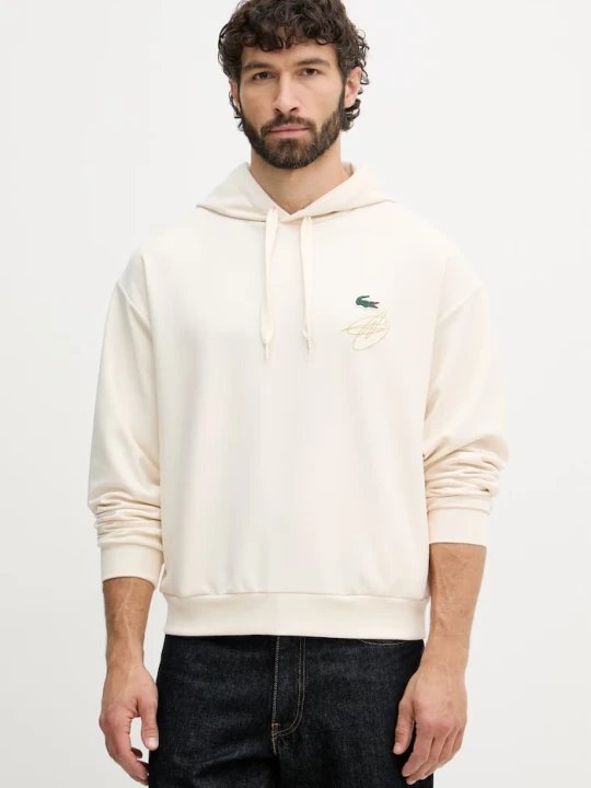 Zdjęcie produktu Lacoste bluza z kapturem męska beżowy