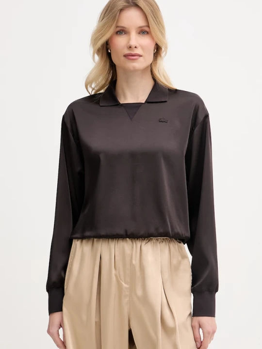 Zdjęcie produktu Lacoste bluzka damska brązowy