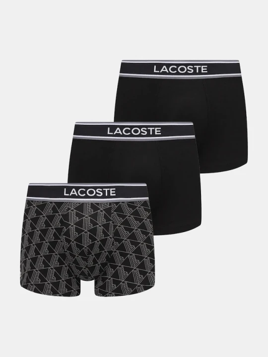 Zdjęcie produktu Lacoste bokserki 3-pack czarny