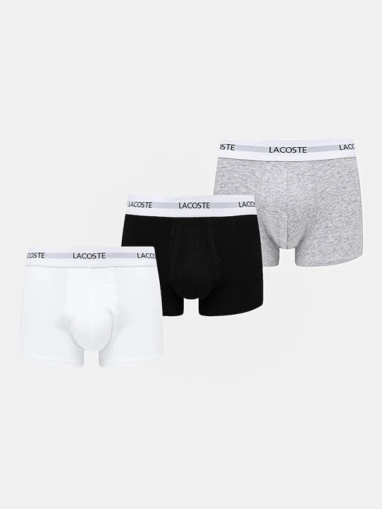 Zdjęcie produktu Lacoste bokserki dopasowane męskie bawełniane z elastanem 3-pack