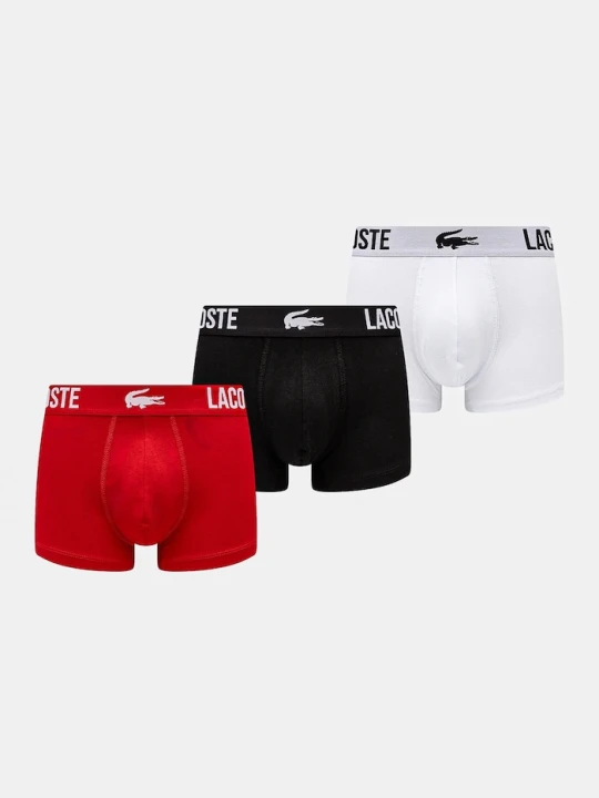 Zdjęcie produktu Lacoste bokserki męskie bawełniane z elastanem 3-pack