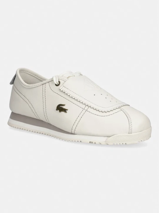 Zdjęcie produktu Lacoste Club-Low Leather Slip-On sneakersy damskie skórzane beżowy