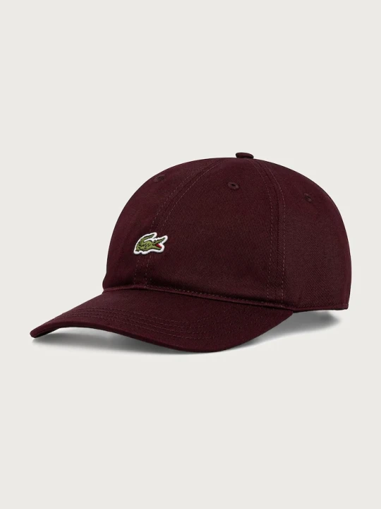 Zdjęcie produktu Lacoste czapka bejsbolówka bawełniana bordowy