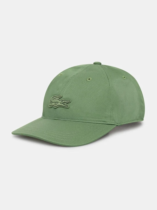 Zdjęcie produktu Lacoste czapka z daszkiem bawełniana zielony