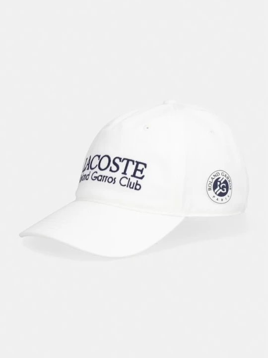 Zdjęcie produktu Lacoste czapka z daszkiem bawełniana beżowy