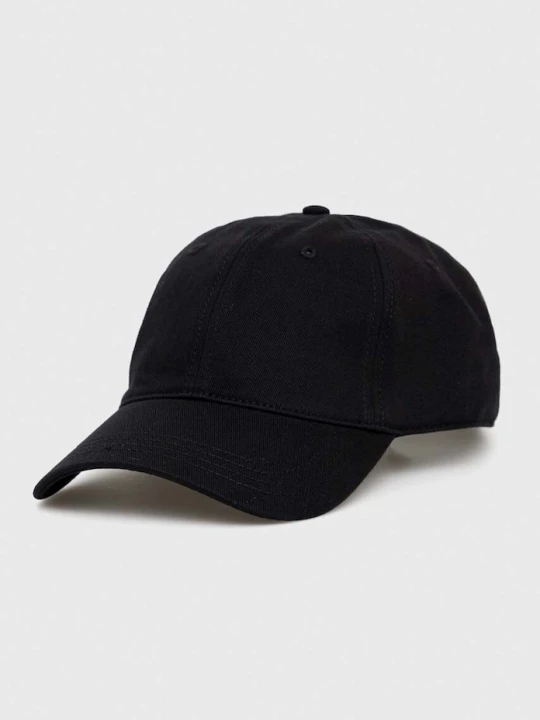 Zdjęcie produktu Lacoste czapka z daszkiem bawełniana czarny