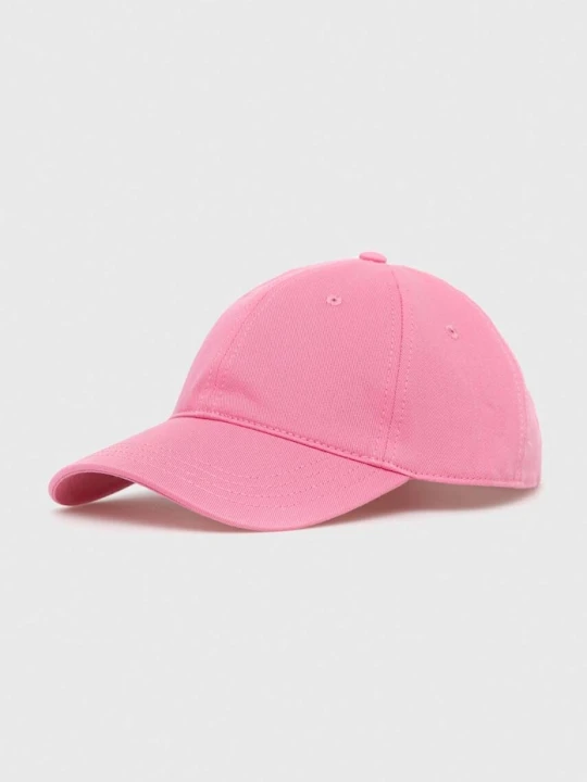Zdjęcie produktu Lacoste czapka baseballowa bawełniana różowy