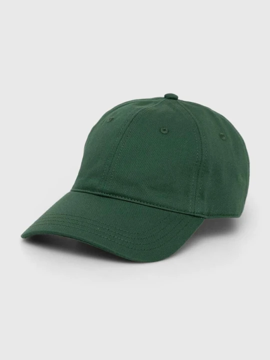 Zdjęcie produktu Lacoste czapka bejsbolowa bawełniana zielony