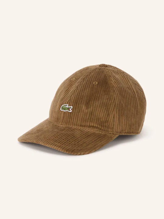 Zdjęcie produktu Lacoste Czapka Z Daszkiem Z Sztruksu braun BRĄZOWY