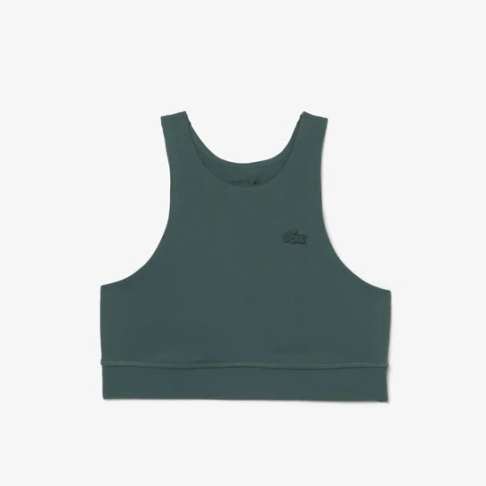 Zdjęcie produktu Lacoste damski bezszwowy stanik sportowy z przeszyciami