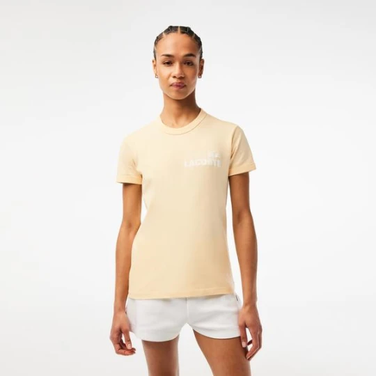Zdjęcie produktu Lacoste damski T-shirt z dżerseju z bawełny organicznej Slim Fit