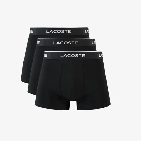 Zdjęcie produktu Lacoste Erkek 3'lü Siyah Boxer
