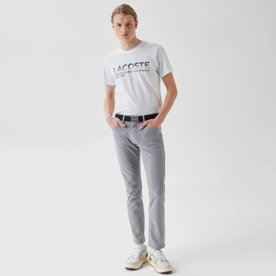 Zdjęcie produktu Lacoste Erkek Regular Fit Bisiklet Yaka Baskılı Lacivert T-Shirt