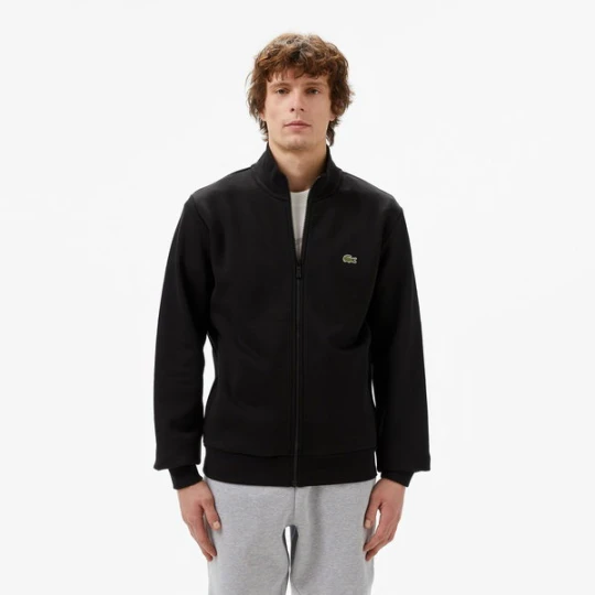 Zdjęcie produktu Lacoste Erkek Regular Fit Fermuarlı Siyah Sweatshirt