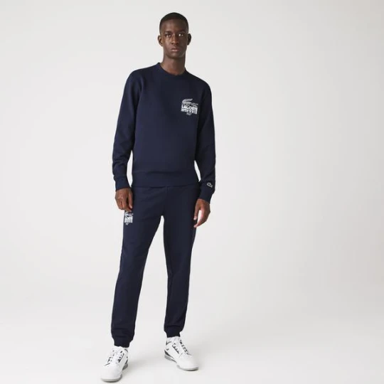 Zdjęcie produktu Lacoste Erkek Tapered Fit Baskılı Lacivert Eşofman Altı