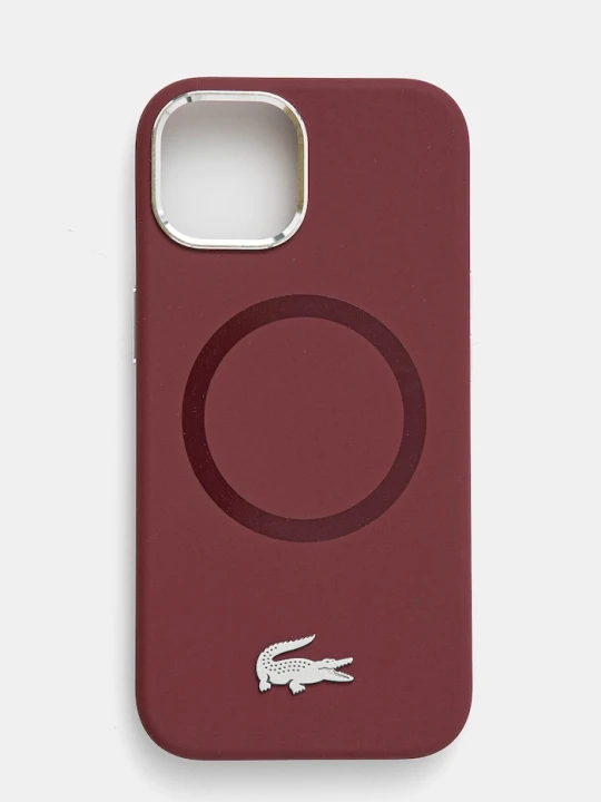 Zdjęcie produktu Lacoste etui na telefon iPhone 15 6.1 bordowy