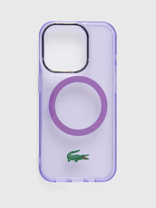 Zdjęcie produktu Lacoste etui na telefon iPhone 15 Pro 6.1" fioletowy