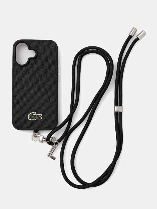 Zdjęcie produktu Lacoste etui na telefon iPhone 16 czarny