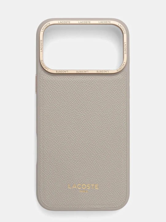 Zdjęcie produktu Lacoste etui na telefon iPhone 17 Pro Max beżowy