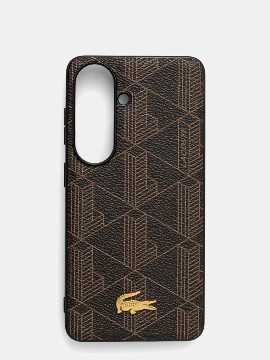Zdjęcie produktu Lacoste etui na telefon z imitacji skóry Samsung Galaxy S26 brązowy