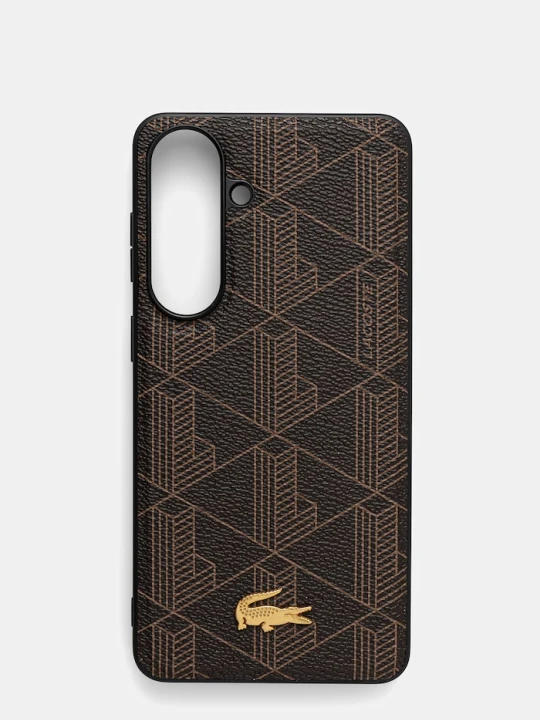 Zdjęcie produktu Lacoste etui na telefon z imitacji skóry Samsung Galaxy S26 Plus brązowy