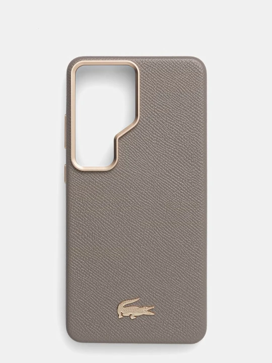 Zdjęcie produktu Lacoste etui na telefon z imitacji skóry Samsung Galaxy S26 Ultra beżowy