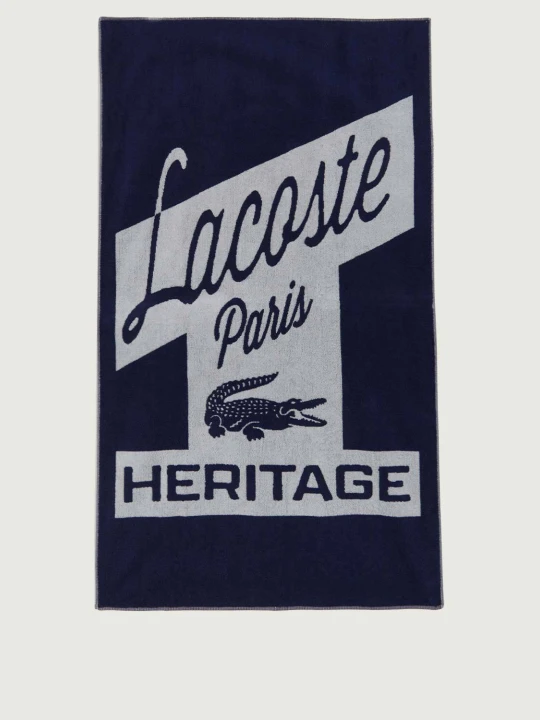 Zdjęcie produktu Lacoste HOME Ręcznik plażowy RETRO | 90 x 160 cm granatowy