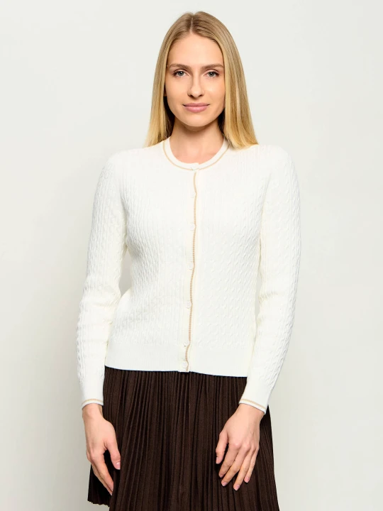 Zdjęcie produktu Lacoste Kardigan | Slim Fit ecru