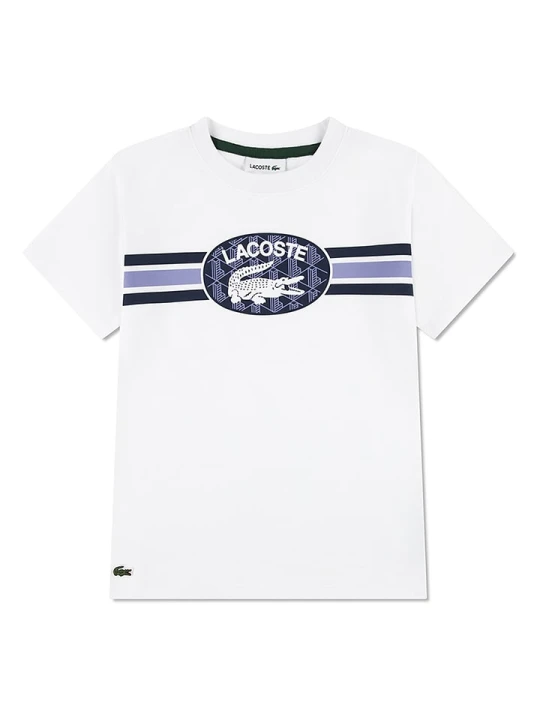 Zdjęcie produktu Lacoste Kids Koszulka w kolorze białym rozmiar: 128