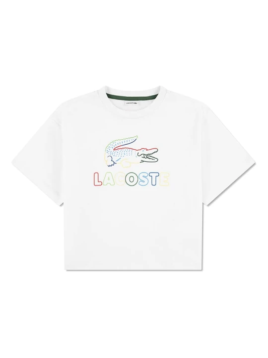 Zdjęcie produktu Lacoste Kids Koszulka w kolorze białym rozmiar: 140