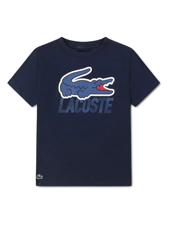 Zdjęcie produktu Lacoste Kids Koszulka w kolorze granatowym rozmiar: 128