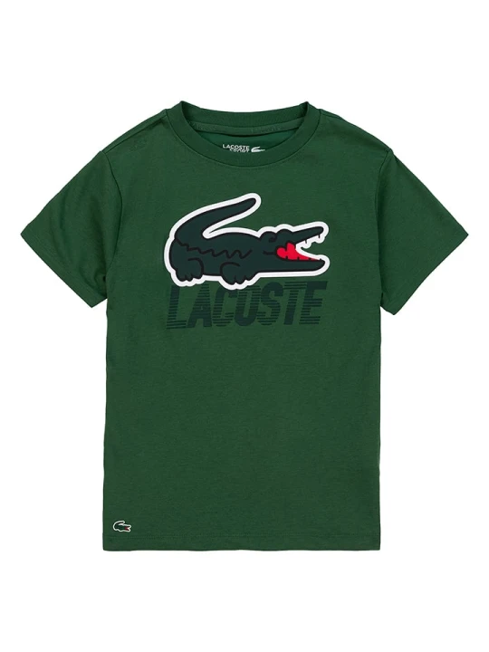 Zdjęcie produktu Lacoste Kids Koszulka w kolorze zielonym rozmiar: 176