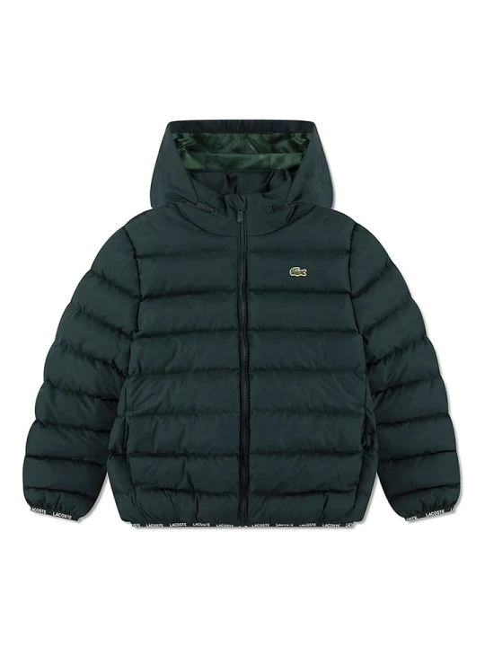 Zdjęcie produktu Lacoste Kids Kurtka pikowana w kolorze zielonym rozmiar: 152