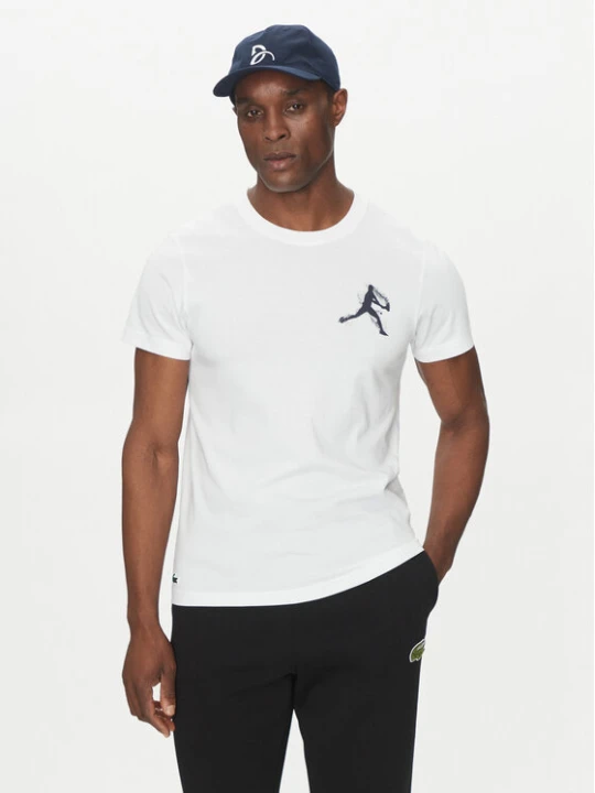Zdjęcie produktu Lacoste Komplet t-shirt i czapka TH1044 Biały Regular Fit