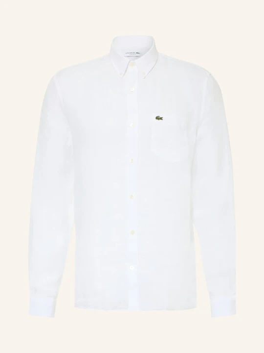 Zdjęcie produktu Lacoste Koszula Lniana Regular Fit weiss BIAŁY