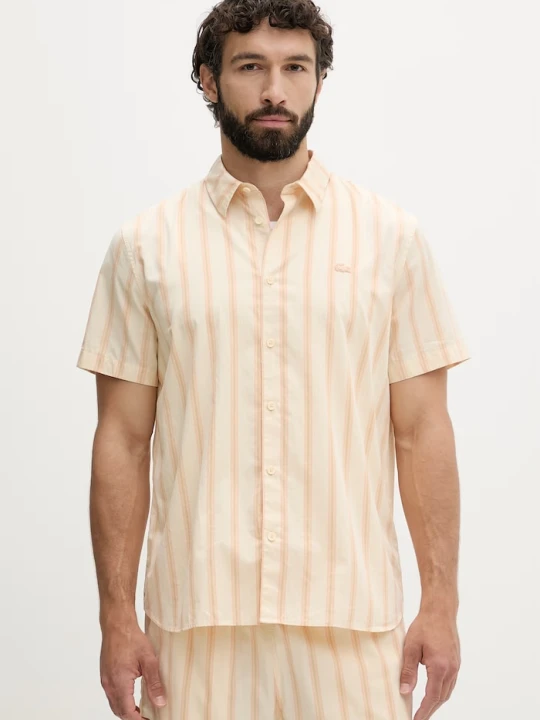 Zdjęcie produktu Lacoste koszula męska bawełniana żółty