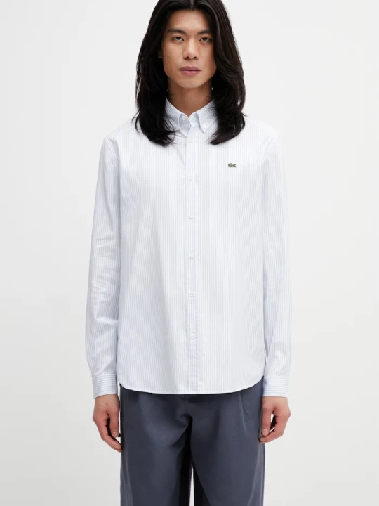 Zdjęcie produktu Lacoste koszula męska bawełniana biały