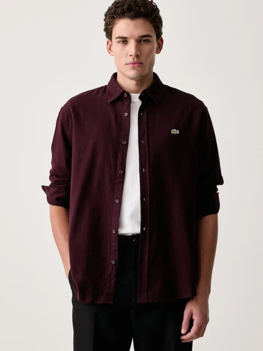 Zdjęcie produktu Lacoste koszula męska bawełniana bordowy