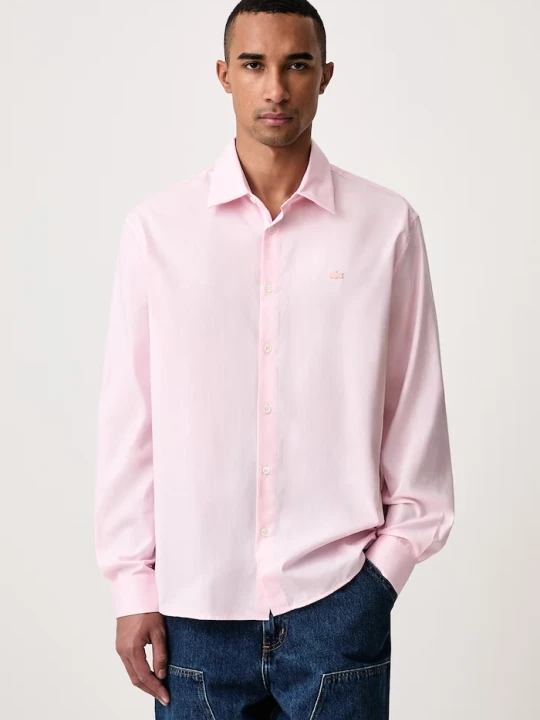 Zdjęcie produktu Lacoste koszula oxford bawełniana różowy