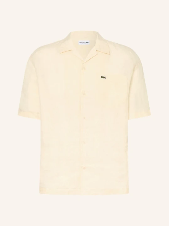 Zdjęcie produktu Lacoste Koszula Wypoczynkowa Comfort Fit Z Lnu beige JASNOŻÓŁTY