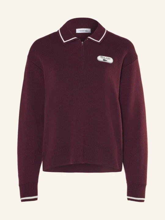 Zdjęcie produktu Lacoste Koszulka Polo Z Dzianiny rot CIEMNOCZERWONY