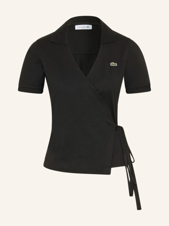 Zdjęcie produktu Lacoste Koszulka Polo Z Pikowanym Wzorem schwarz CZARNY