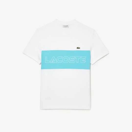 Zdjęcie produktu Lacoste Koszulka Regular Fit z nadrukiem Colourblock