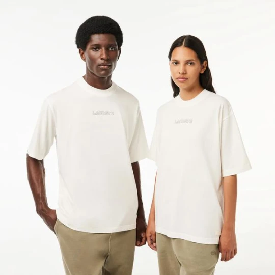 Zdjęcie produktu Lacoste Koszulka z bawełnianego dżerseju Loose Fit