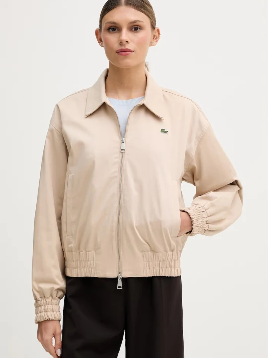 Zdjęcie produktu Lacoste krótka kurtka damska bawełniana z elastanem