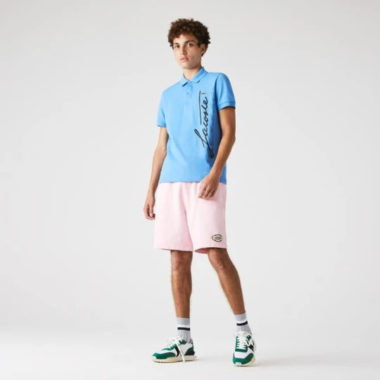 Zdjęcie produktu Lacoste !VE Erkek Relaxed Fit Desenli Pembe Şort
