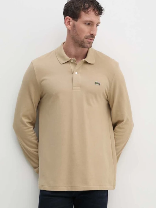 Zdjęcie produktu Lacoste longsleeve bawełniany beżowy