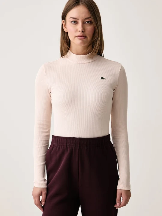 Zdjęcie produktu Lacoste longsleeve damski bawełniany różowy
